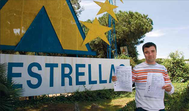 Reportaje publicado en el diario AVUI sobre los ruidos que está soportando el camping "3 Estrellas" de Gavà Mar desde el inicio de las actividades de la discoteca ROW14 (28 de Mayo de 2008)